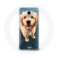 Coque pour Samsung Galaxy A6 2018 Golden retriever Chiot