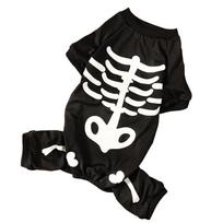 Halloween Dog Costume Night light Bust Adjusted Funny Soft and Comfortable Horror Atmosphere Transformation Costume S