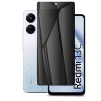 „Xiaomi Redmi 13C 5G Privacy 2.5D“ šilkinis pilnas dangtelis, antistatinis, stipresnis, juodas