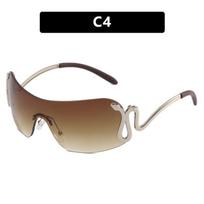 Cross-Border Spirit Snake Sunglasses 2023: Trendy Y2K Millennium European & American Style As shown