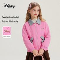 Disney Girls' Minnie Bowknot Zip-Up Jacket 140 rožinės rožinės spalvos