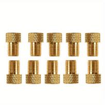 5/10pcs Bicycle Presta To Schrader Adapter Bike Tire Valve Adapter Copper Golden Bicycle Pump Tire Valve F/V To A/V Converter Pink