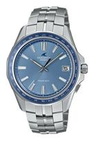 Casio OCEANUS 20-ojo jubiliejaus modelis Manta Pagamintas ribotu tiražu 700 vienetų Saulės energija maitinamas Safyrinis Šviesiai mėlynas laikrodis, Japonija, visame pasaulyje, Bluetooth,