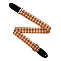 Diržas ukulelei Cascha Jacquard - Checker Orange CUS-JW4
