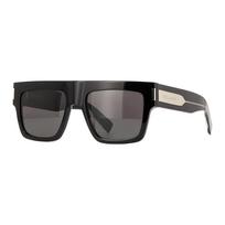 Saint Laurent Irregular Frame Sunglasses With Logo Men sunglasses Black SL628001 55,Black