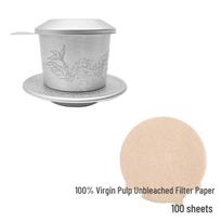 Vietnamese Carved Ceramic French Press Coffee Maker