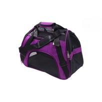 Portable Dog Cat Carrier Bag Pet Puppy Travel Bags Breathable Mesh Small Dog Cat Dogs Outdoor Tent Carrier Outgoing Pets Handbag (Purple,S)