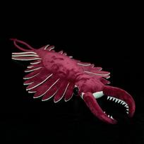 53X33CM Anomalocaris pliušinis žaislas Imitacinis kastuvo formos krevetė Originali paleontologijos serija Jūros būtybių modelis Lėlė Vaikų dovanos 53X33X8CM