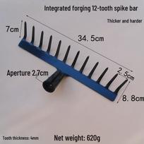 All-Steel Forged Rake: 12, 14, 16 Teeth Options for Soil Loosening and Tilling