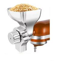 ABBP-Reguliuojamas 12 lygių miltų malūnėlis-smulkintuvas Kitchenaid pastatomajam maišytuvui- Grūdų malimo priedas tinka Kitchenaid maišytuvui gray