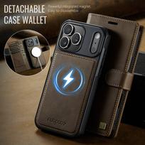 Magnetic Flip Phone Case for iPhone 17 Pro Max Air 16 Plus 16E 15 14 13 12 Detachable Buckle Card Holder Wallet Leather Cover iPhone17 ruda