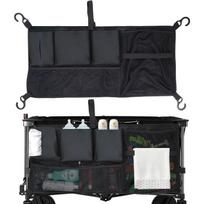 Stroller Wagon Cargo Net,Abnaok Wagon Accessories Organizer Compatible with Models,Large Capacity Mesh Cargo Storage Bag with Sorting Pockets juoda