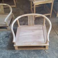 Solid Wood Meditation Chair, Elm Floor Seating Zen Style, Low Tatami Chair with Back for Yoga Reading Tea Room