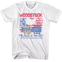 Woodstock Star-Spangled Peace Music Men T Shirt XXXXL