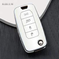 New Tpu Folding Key Fob Case Housing Cover Fit For Jeep Renegade Compass 4 Buttons Protected Flip Key Fob Remote Auto Accessories