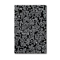 Abstract Art Pop Paprastas grafiti drobės tapyba Modernus namų fonas Sienų meno plakatų spaudiniai Miegamojo svetainės dekoro freskos 21cm×30cm NoFrame