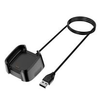 Laikrodžio įkroviklis Fitbit Versa Lite Sport išmaniajam laikrodžiui USB įkrovimo laidas Fitbit Versa Lite laidinis laidas spaustukas dokas priedai juoda