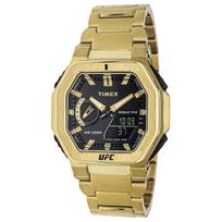 TIMEX UFC Kvarcinis 10 ATM Atsparus vandeniui Mineralinis Juodas TW2V84500 Vyriškas Laikrodis, Atsparus, Stiklas, Ciferblatas, [Autentiškas]