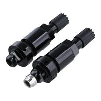 For Tesla For Tire Valve Replacement Kit TPMS Aluminum Valve Stem Metal and Rubber Gaskets Secure Fixing Nut 4pcs Black CHINA