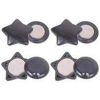 Pack of 4 Pairs Magnetic Bib Clip For Running Event Secure No Pin Attachment Lightweight Sport Gear 1