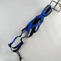 Dog Outdoor Sled Harness Medium Large Dog Weight Training Traction Strap Husky Samoyed Alaska Ski Leash Snowboard Chest Strap M mėlyna