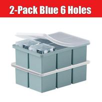 2-Pack Square Large Ice Cube Mold Silicone Ice Cube Tray with Lid Easy Release Ice Cube Maker Mold for Whiskey Cocktails Freezer
