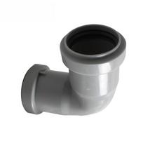 40mm Gray PP 90 Degree Elbow Adapter Quick Connect Fitting For Drainage Pipe No Glue Needed Plumbing Connector