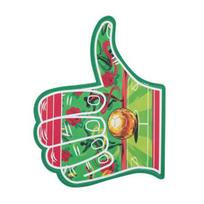 1 Pc Giant EVA Foam Hand Glove for Sports Events, Soccer Cheerleading Props for Concerts, Games, Team Spirit Support L