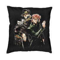 Jotaro ir Kakyoin pagalvės užvalkalas cm Aksominis Jojo keistosios avantiūros dekoratyvinis pagalvės užvalkalas Lovos patalynė Sofos pagalvės užvalkalas 30x30cm