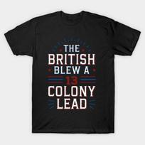Asian Size Men Black Print T-shirt The British Blew A 13 Colony Lead No-Cut Print Cotton Tshirt S juoda