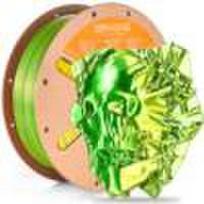 3D Filament Hyper Speed Silk PLA Filament 1.75mm Yellow Green Dual-Color Great for 3D Printers Silk Filament 1KG PLA 3D Printing Filaments PLA