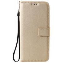 Piniginės atverčiamas odinis dėklas, skirtas iPhone 13 14 11 12 Pro X Xr Xs Max Mini Se 2022 2020 6 6s 7 8 Plus 5 5s Pure Color telefonų knygos viršelis Case & Strap auksas