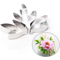 Fondant Cake Decoration Stainless Steel Tools Peony Flower Leaves Cutters Set