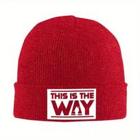 This Is The Way Mandalorian Knitted Bonnet Caps Fashion Keep Warm Hats