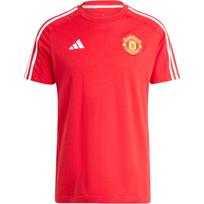 Adidas Manchester United DNA Striped Embroidered Crew Neck Short Sleeve Football Shirt Men tops IT4162 M