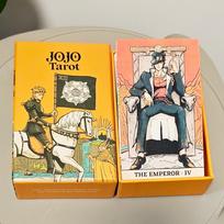 12*7cm JOJO Taro kortų kaladė standžioje dėžutėje, 80 vnt. dvipusės reljefinės anime taro kortos, Bizarre Adventure taro kaladė geltona