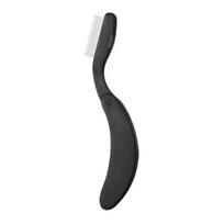 1/2Pcs Eyelash Separator Comb Foldable Handle Lash Separator Tool Stainless Steel Teeth Eyelash Separating Brush Mascara Applicator Comb Women rožinė