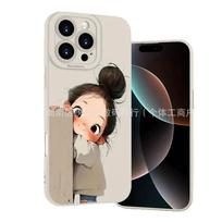 Suitable for Apple iPhone 17 Por Max/16Plus/15/14/13/12/11 phone cases, cute girls iPhone 11