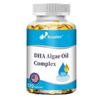 DHA Algae Oil Complex Supplement - Plant-Based Omega-3 & ALA - 120 Capsules 120PCS