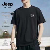 JEEP SPIRIT Men's Antibacterial Quick-Dry Short Sleeve T-Shirt 2XL