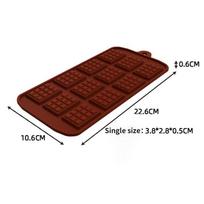 2Pcs Silicone Chocolate Mold 12 Even Fondant Molds DIY Cake Decor Baking Accessories