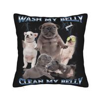 Meme Pibble Dog Humor Cute Pitbull Funny Animal Pillow Case Custom Pillow Cover For Living Room Chair Cute Funny Pillowcases Peach skin 18*18(CM)-1Pcs