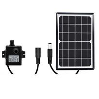 6W/10W 9V Solar Fountain Silent Water Pump Rockery Oxygenation Circulation Pump For Outdoor Fish Pond Solar Panel Filter Tube