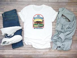 Big Kahuna Burger Tarantino Pulp Fiction Short Sleeve White Men T-shirt D410 S gray