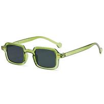 Vintage Small Rectangular Frame Sunglasses Woman Summer Fashion Retro Luxury Sun Glasses Female Leopard Blue Oculos De Sol brown
