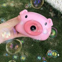 Bear Electric Bubble Machine, Pig Bubble Camera, Bubble Blowing Children'S Outdoor Toys