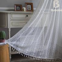 Fabric Daddy Blackout Nėrimo Užuolaidos - Garso izoliacija, Magiška juosta Miegamojo, Virtuvės ir Svetainės Erkeriniams Langams W150*H45 (120g) gray