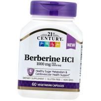 Berberine hydrochloride, Berberine HCI, 21st Century 60 vegcaps (72440020) 60vcaps