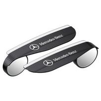 2 vnt. Anglies pluošto automobilio galinio vaizdo veidrodėlio lietaus antakis lipdukas Mercedes Benz AMG W203 W213 W212 W204 W205 W211 A180 A200 B180