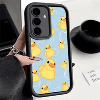 Phone Case for Samsung Galaxy A17 A16 A15 A14 A13 Funny Cute Cartoon Duck A56 A36 A26 A55 A35 A25 A54 A34 A24 A53 A33 A23 A07 A0 Samsung A23